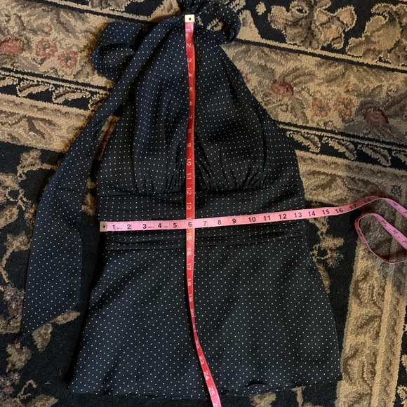 Classic Polka Dot Marilyn Halter top - Picture 5 of 10